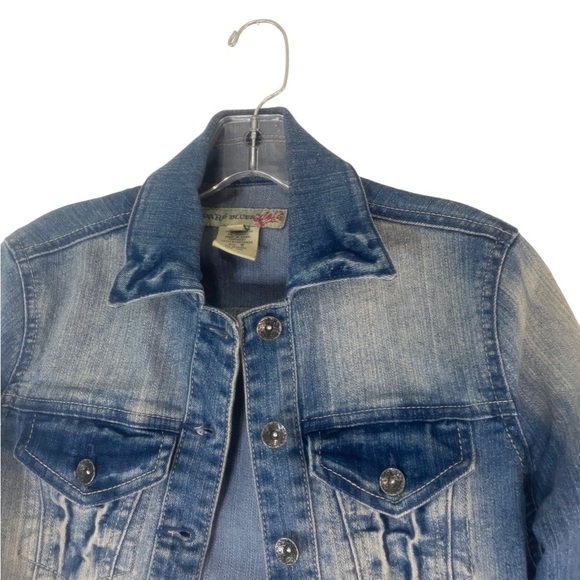 Paris Blues Denim Jean Jacket Women Size Small - Picture 3 of 11